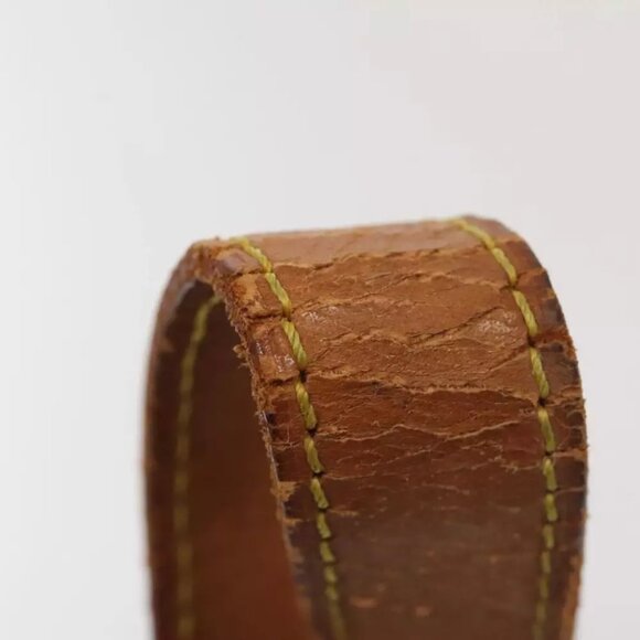 LOUIS VUITTON Adjustable Shoulder Strap Leather 31.5""-38.2"" Beige Auth 89208 - Picture 4 of 13